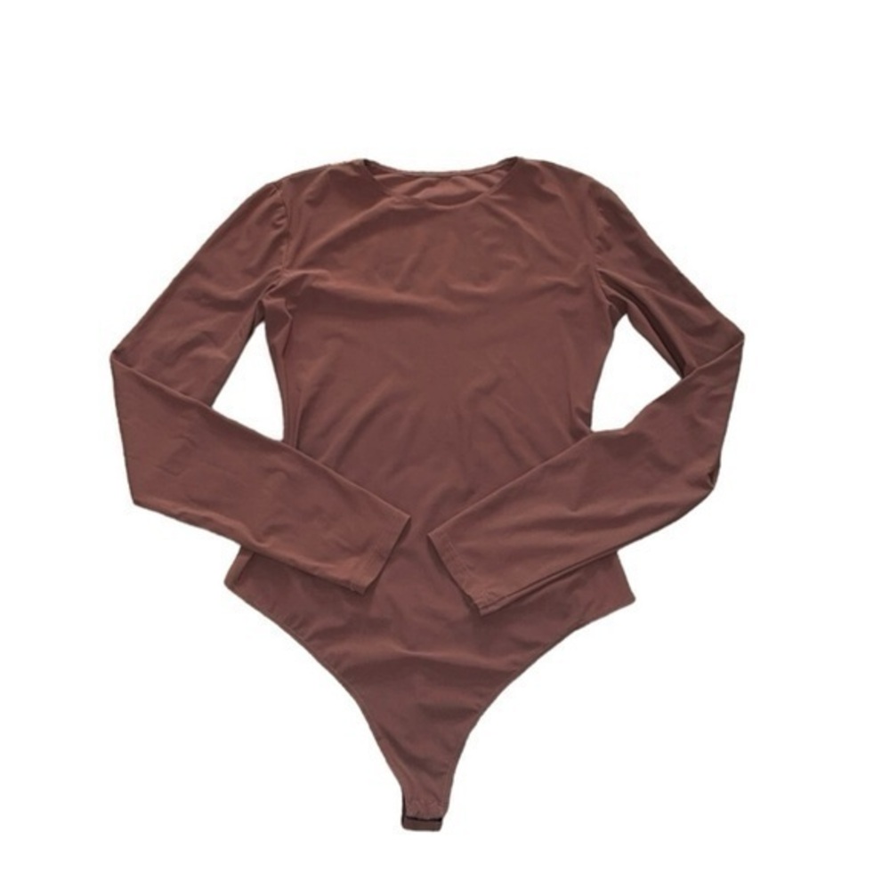 ALIX NYC Leroy‎ Brown Long Sleeve Crewneck Bodysuit